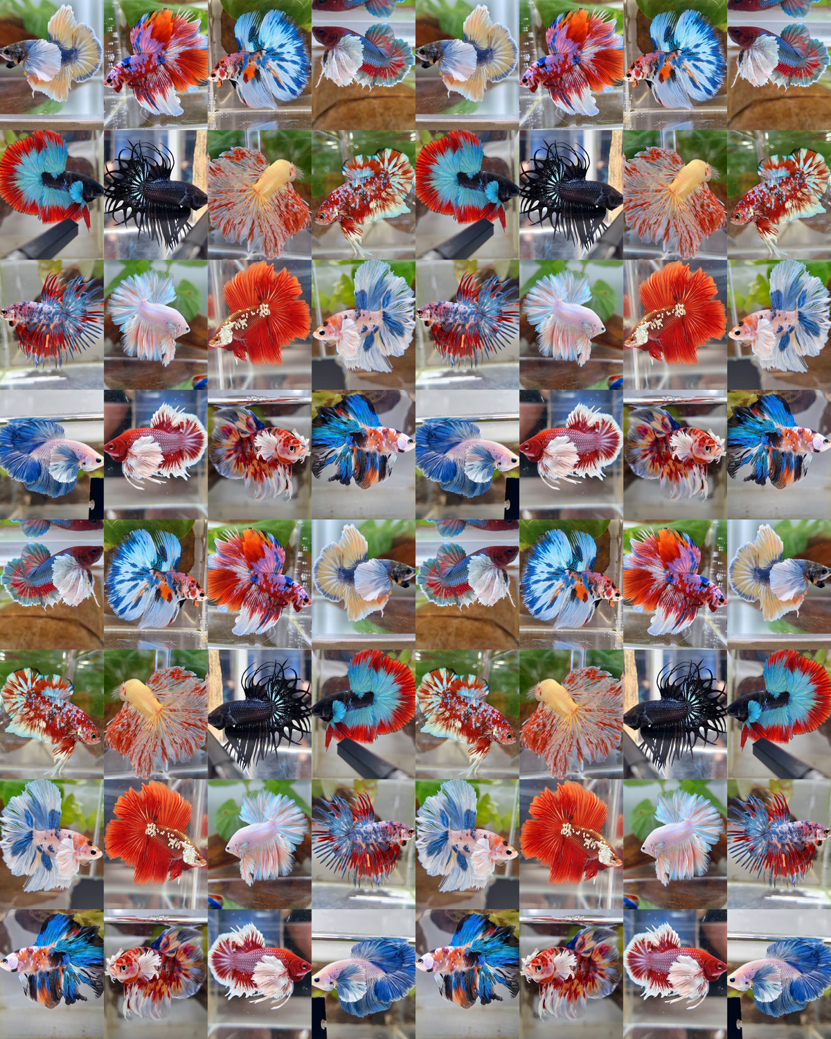 50 FISH MALE WHOLESALE RANDOM BETTA FISH – Rare Betta Fish Store