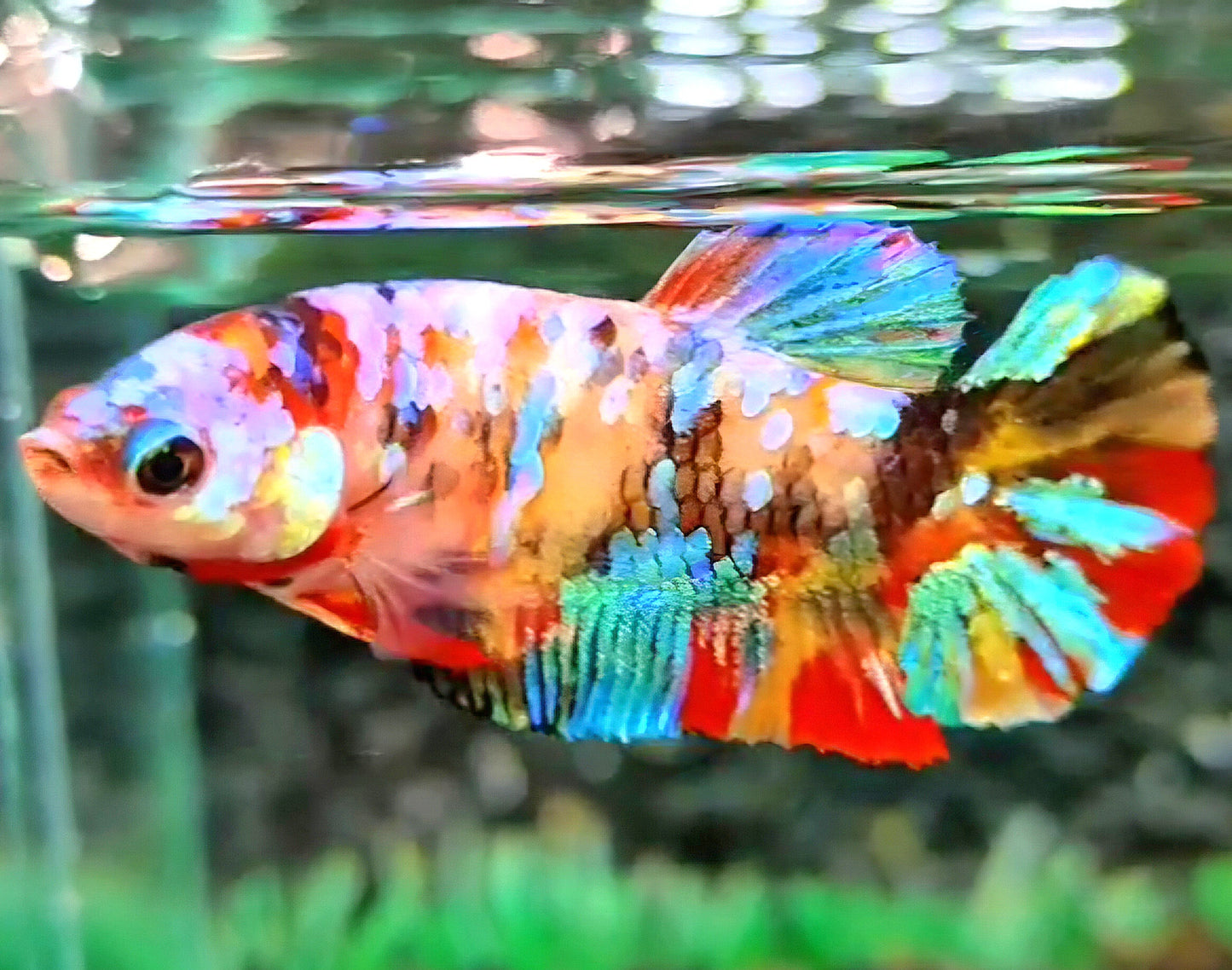 FEMALE PLAKAT GALAXY MULTICOLOR BETTA FISH