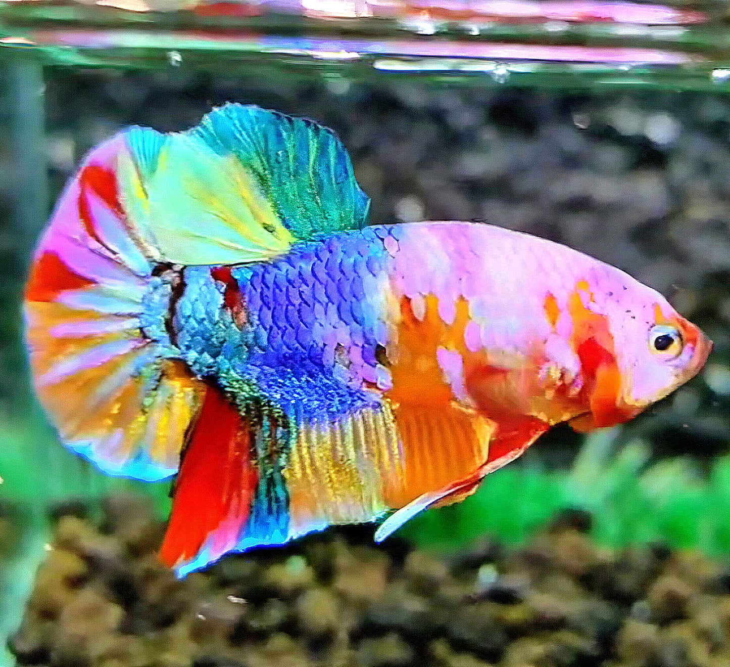 PLAKAT GALAXY MULTICOLOR BETTA FISH